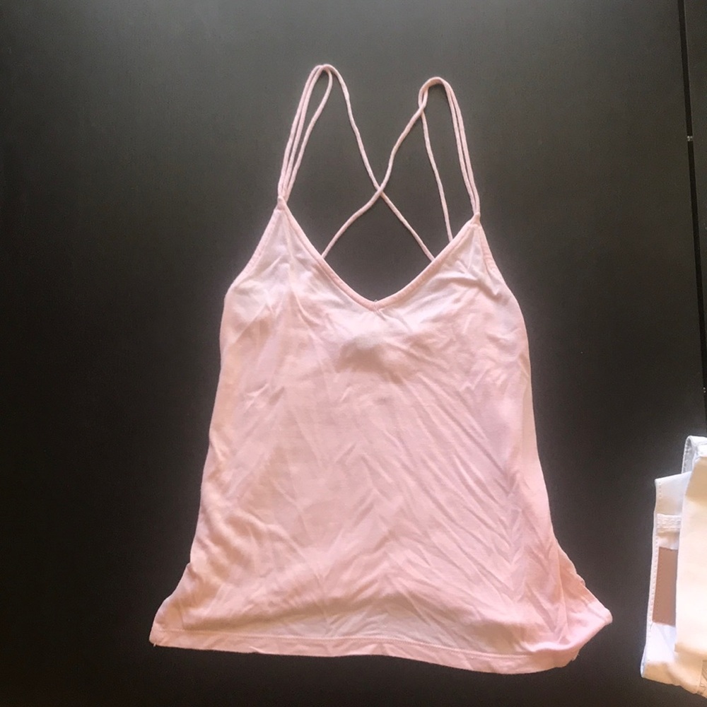 Light pink strapping top from h&m